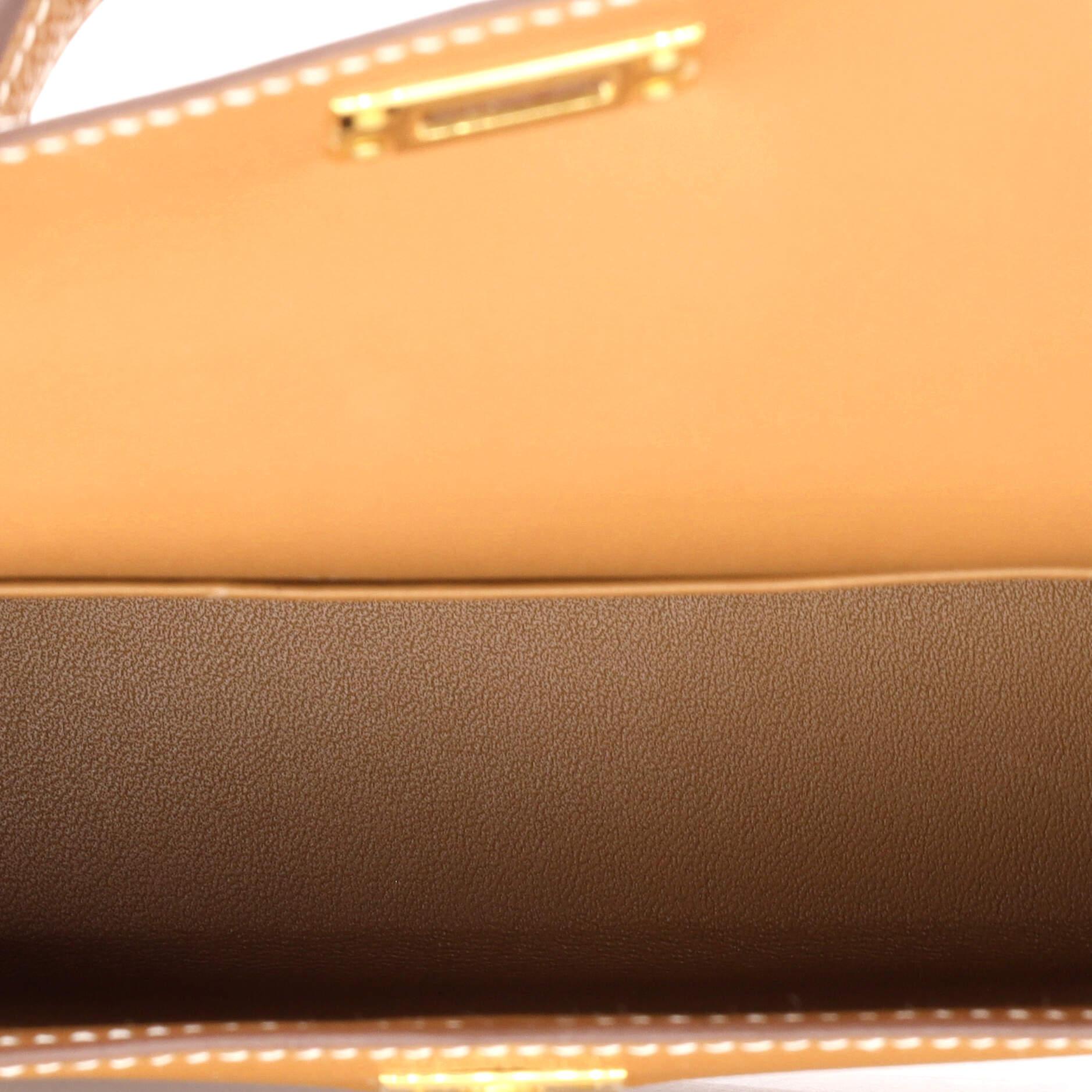 Hermes Kelly Mini II Bag Gold Epsom with Gold Hardware 20 2