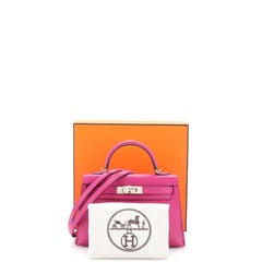 Bolso Hermes Kelly Mini II Magnolia Chevre Mysore con herrajes paladio 20