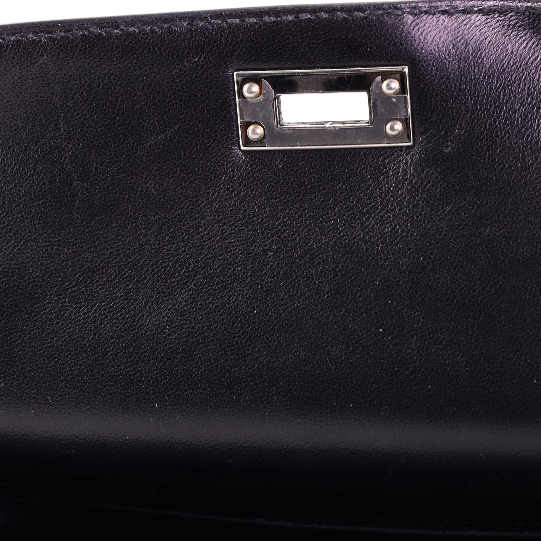 Hermes Kelly Mini II Bag Noir Epsom with Palladium Hardware 20 1