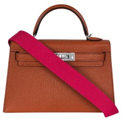Hermès Kelly Mini II Cuivre Chèvre Mysore PHW