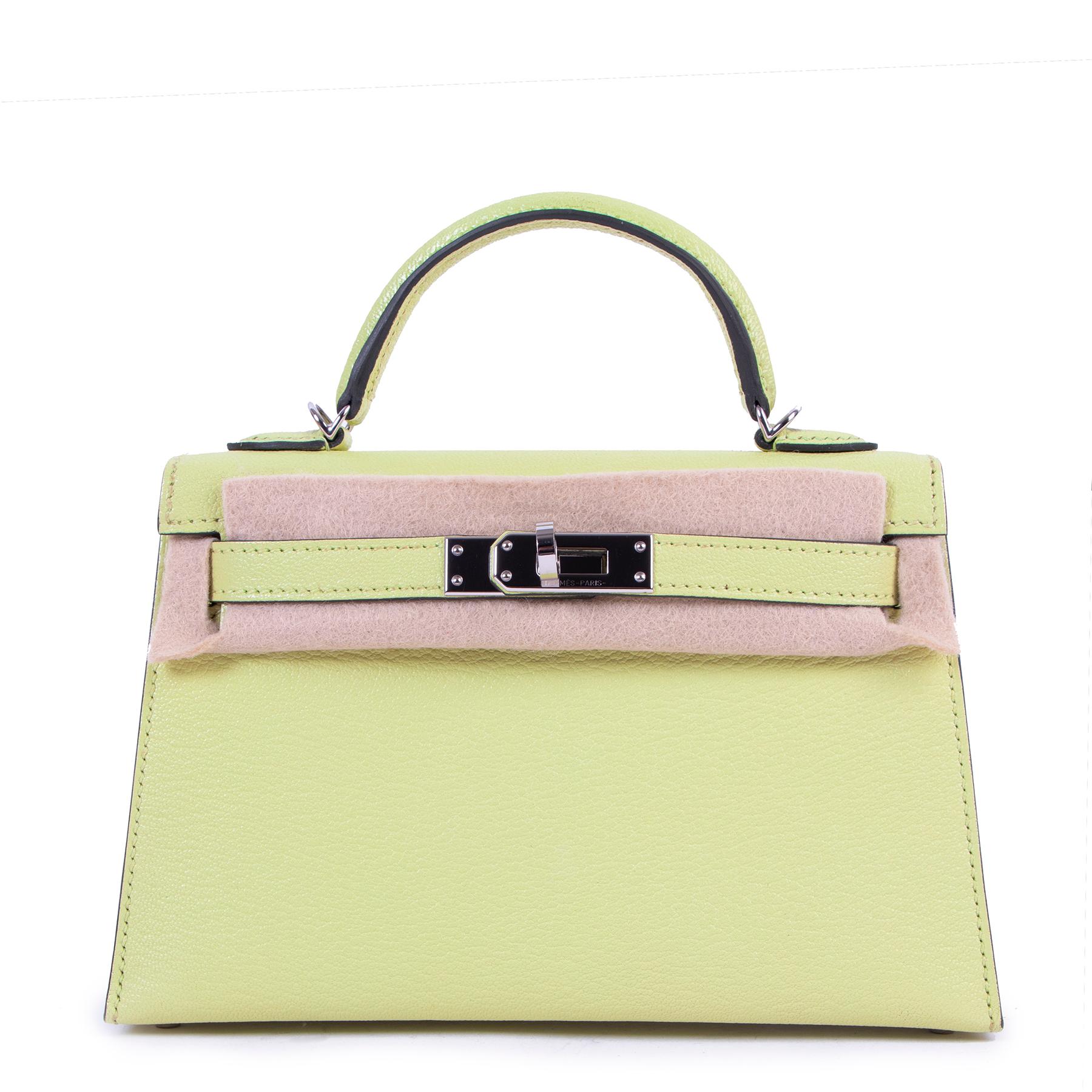 hermes mini kelly sellier jaune bourgeon bag