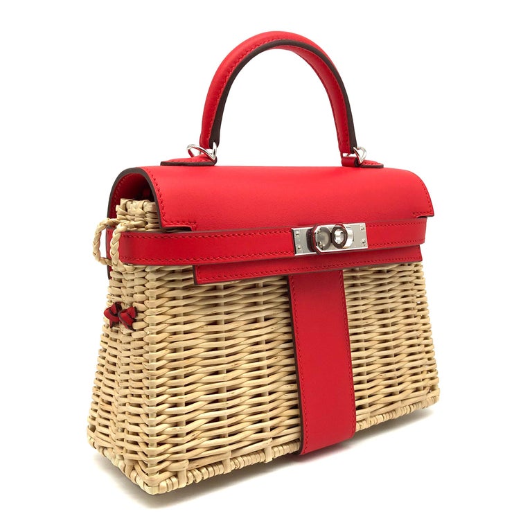 1stdibs Exclusive Hermès Kelly Mini Picnic Rouge De Coeur Swift