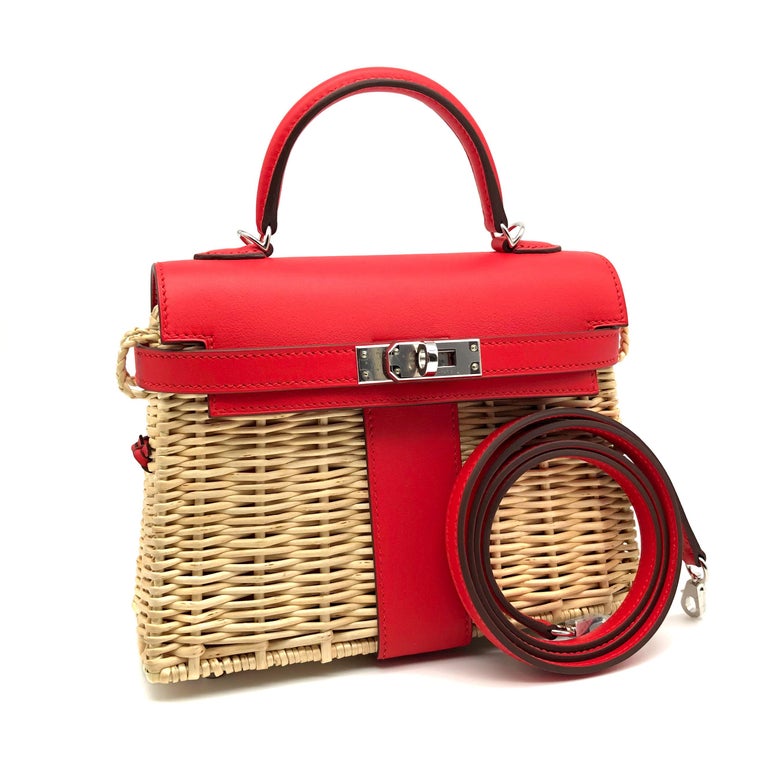 1stdibs Exclusive Hermès Kelly Mini Picnic Rouge De Coeur Swift