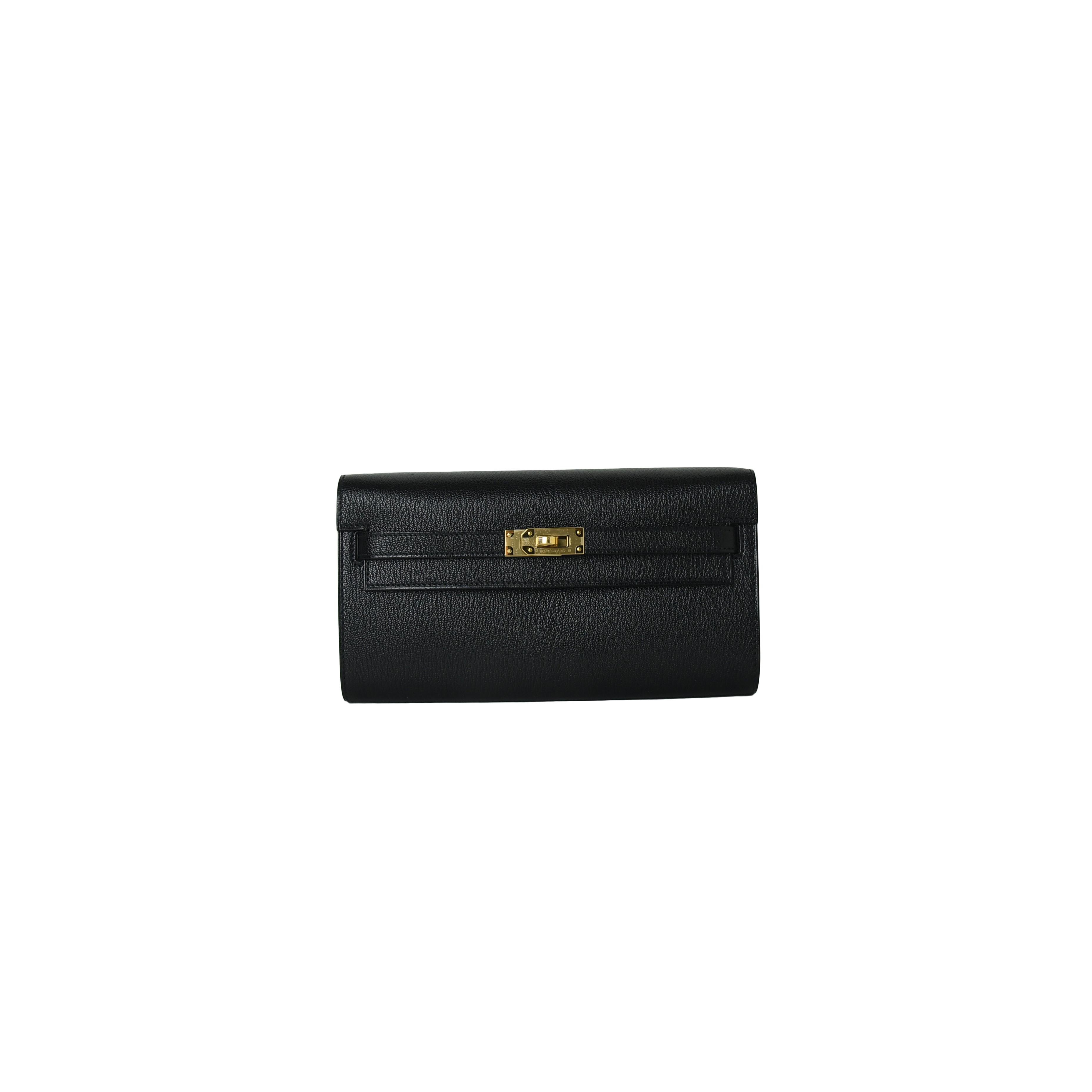 Hermes Kelly Mysore To-Go Gold Hardware Noir In New Condition For Sale In Flushing, NY