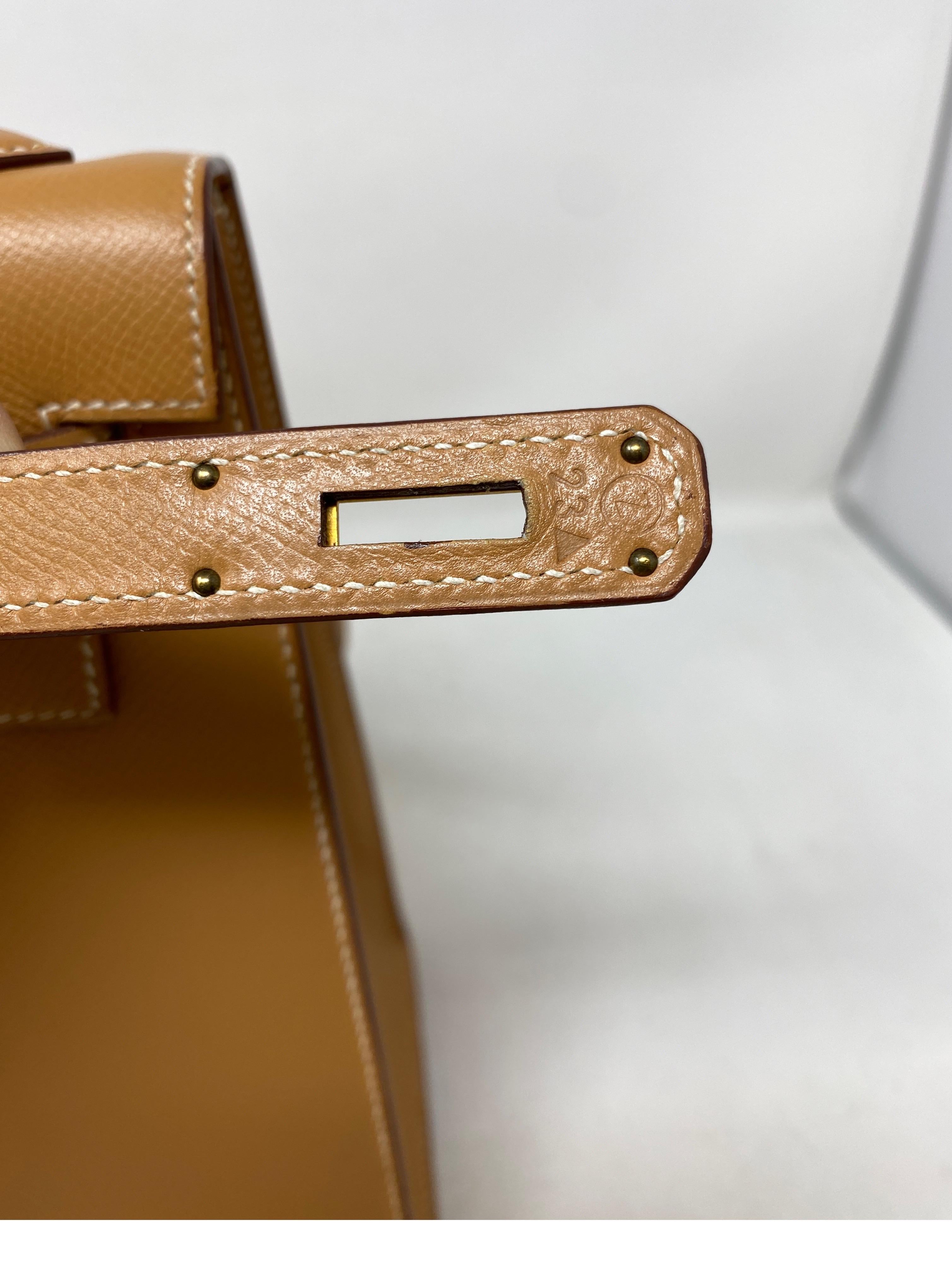 Hermes Kelly Natural 32 Sellier Tasche 8