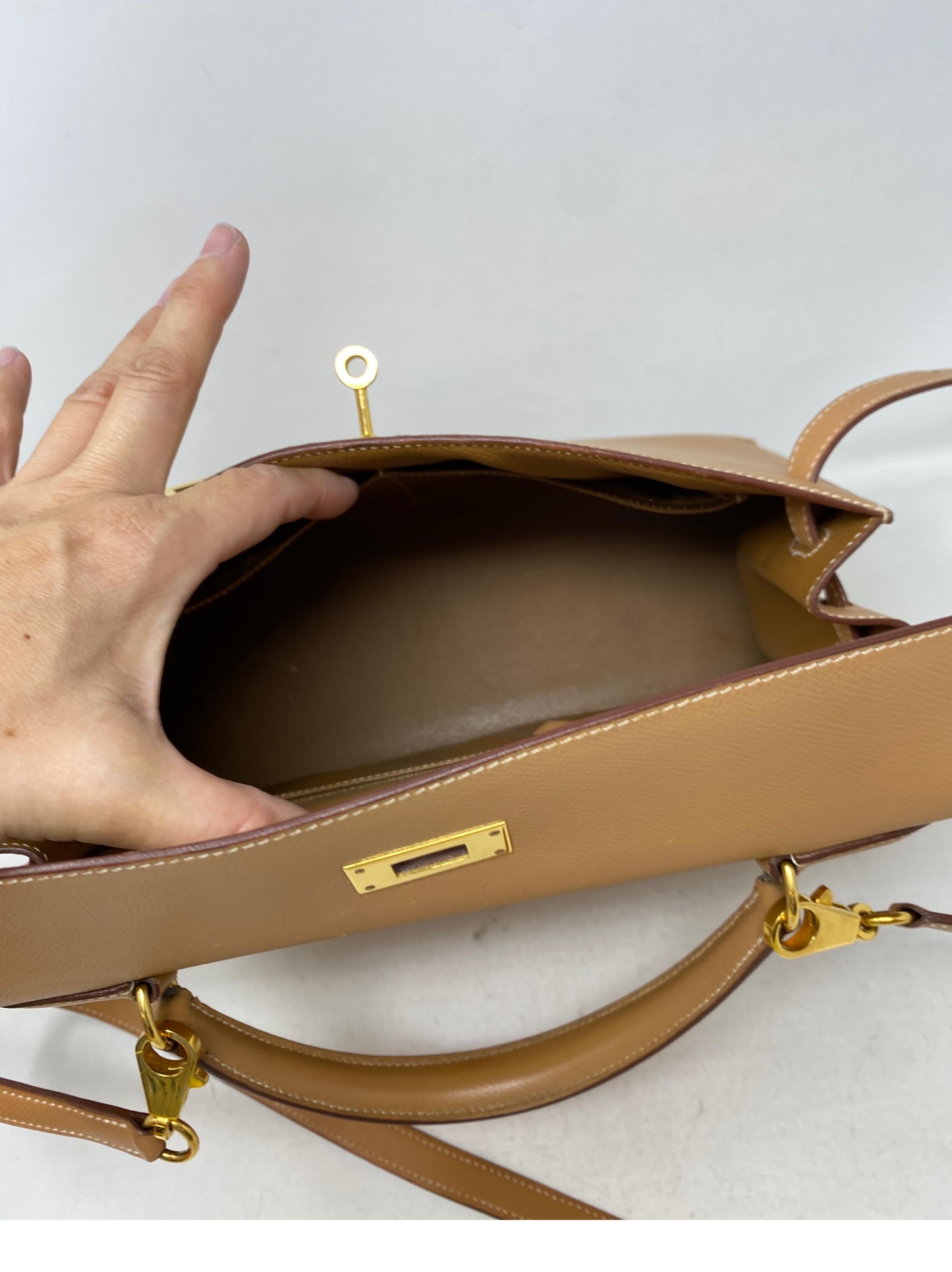Hermes Kelly Natural 32 Sellier Tasche 12