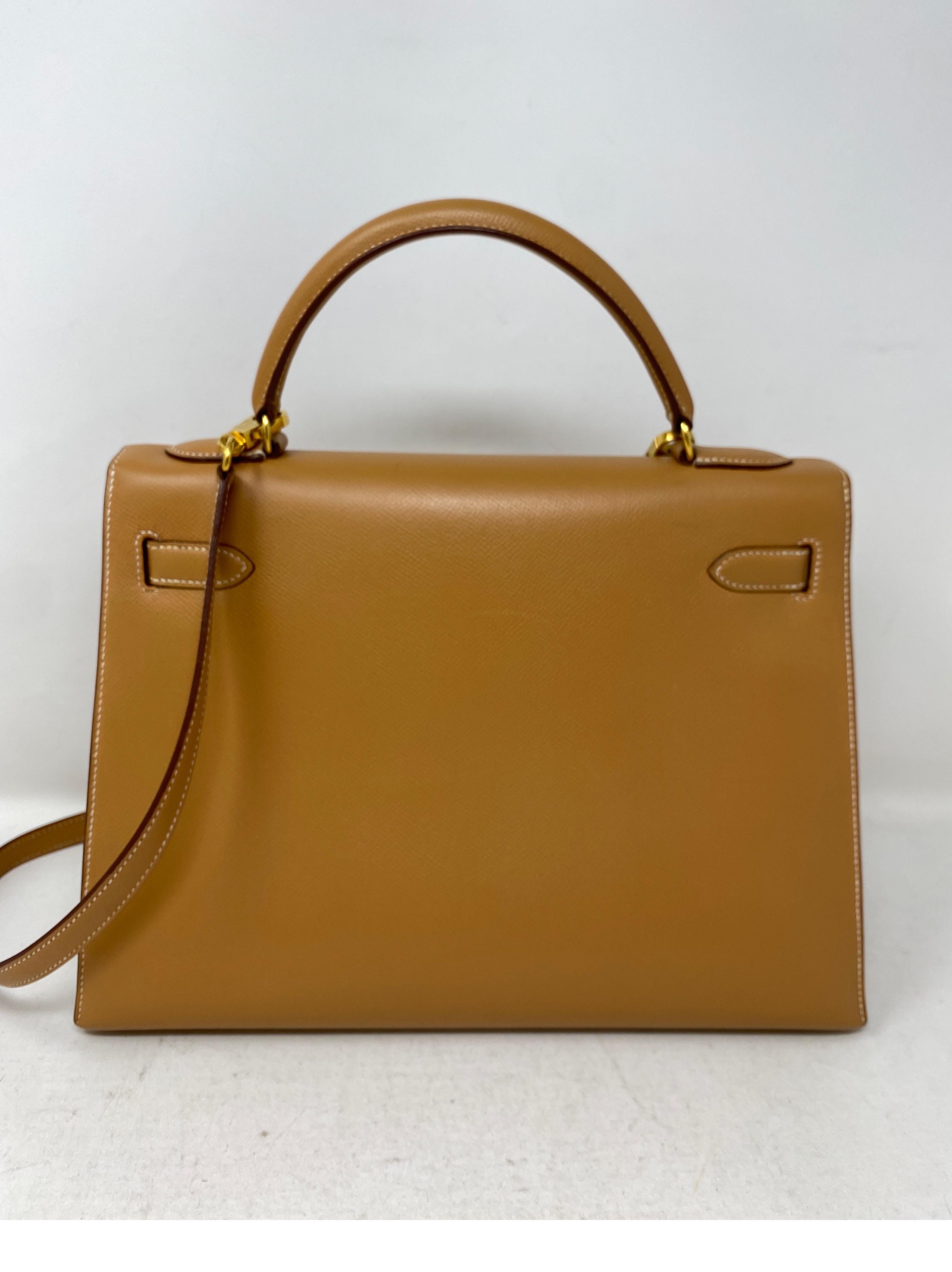 Women's or Men's Hermes Kelly Natural 32 Sellier Bag 