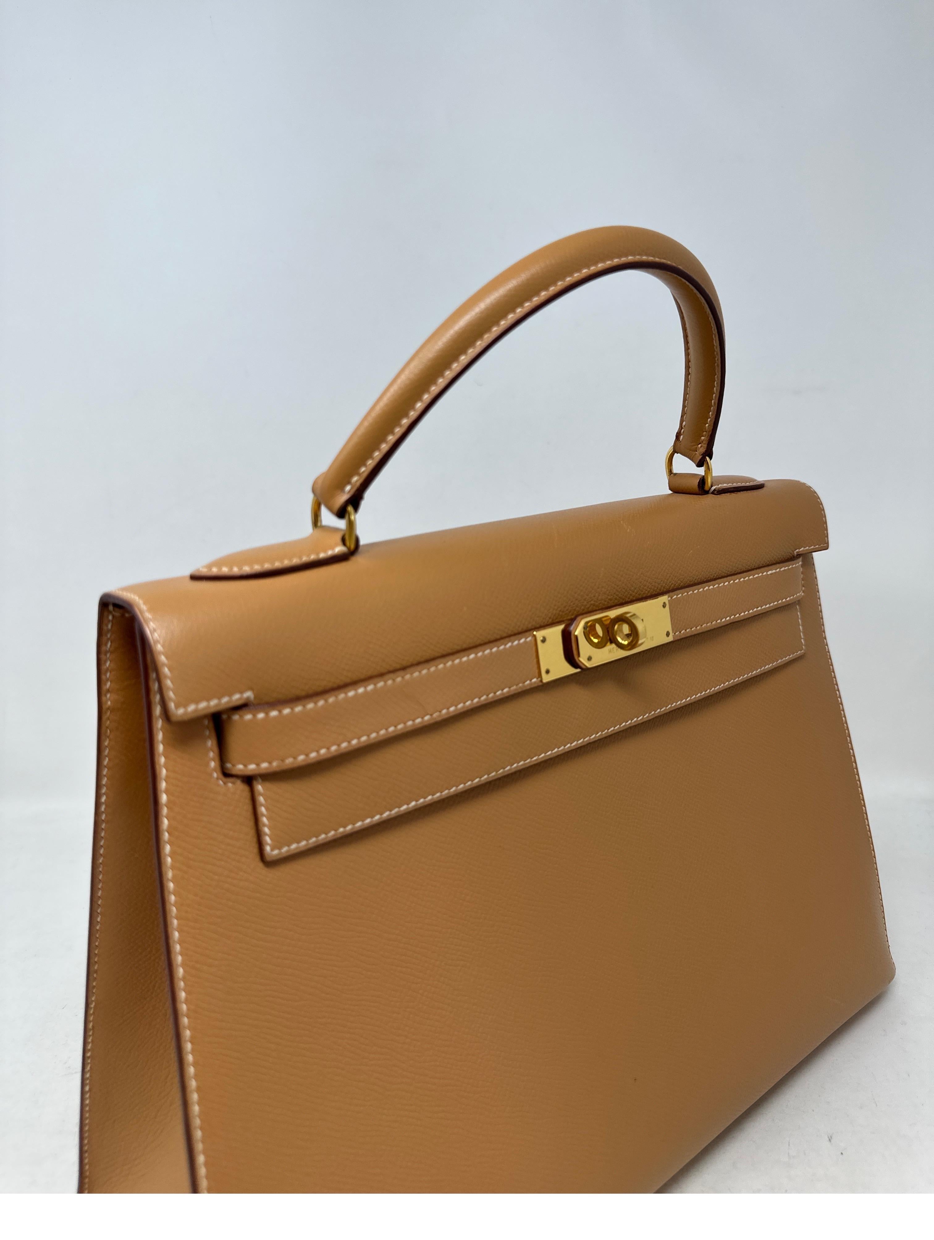Women's or Men's Hermes Kelly Natural Sellier 32 Bag