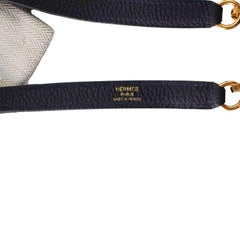 Hermes Kelly Navy Bag Strap