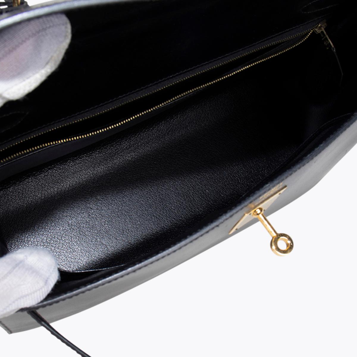 Hermès Kelly Noir Box Sellier 32 Bag 2