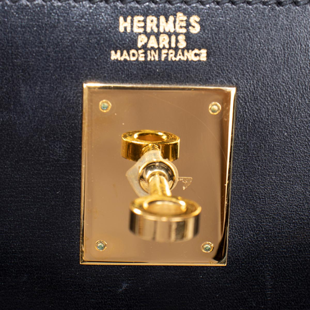 Hermès Kelly Noir Box Sellier 32 Bag 4