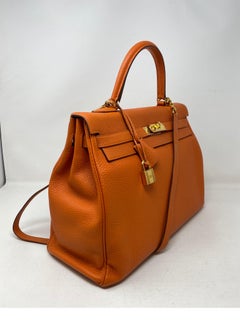 Hermes Kelly Orange 35 Bag