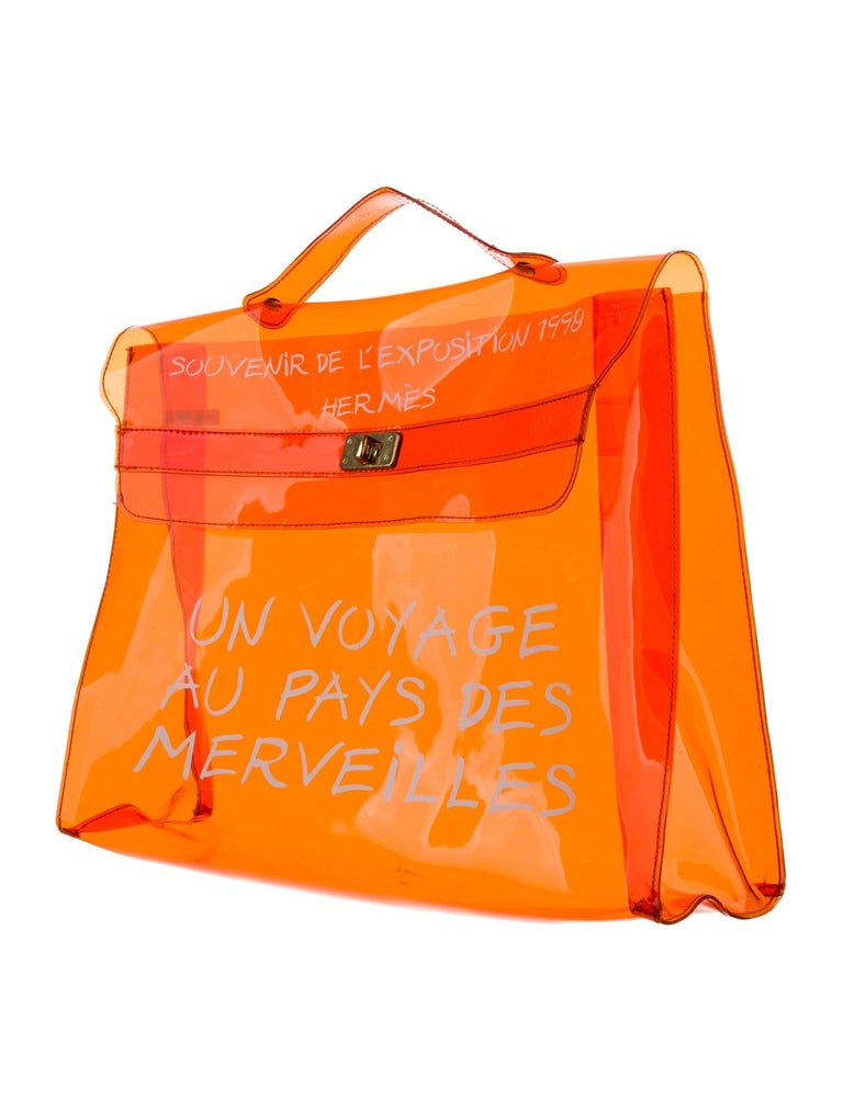 Hermes Clear Vinyl Kelly Bag Mini IQS Executive