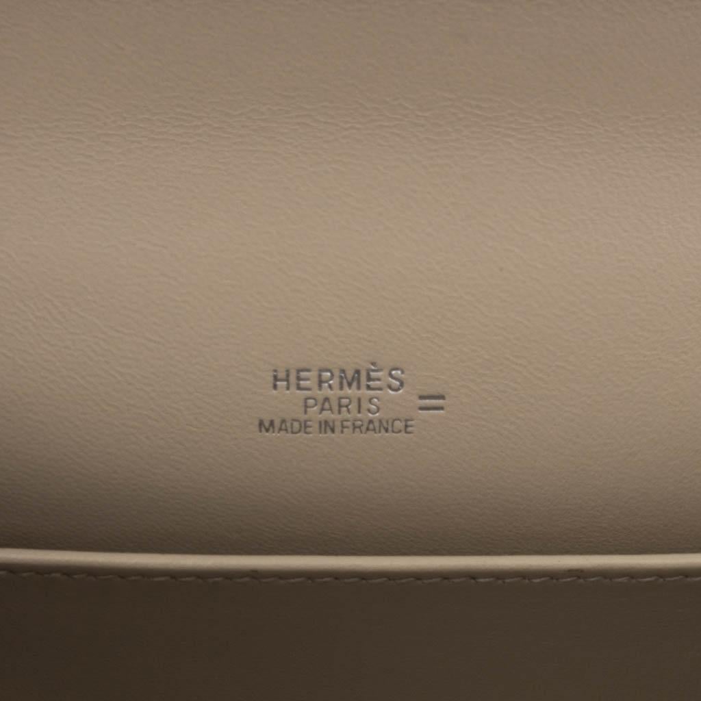 Hermes Kelly Pochette Bag Ombre Lizard Clutch Palladium Hardware Very Rare 3