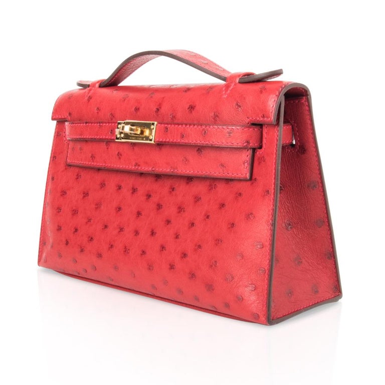 kelly pochette ostrich price