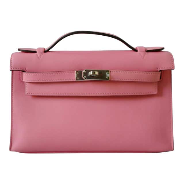 Hermès Rose Lipstick Chevre Mysore Bearn Wallet GHW For Sale at 1stDibs