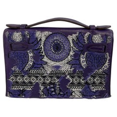 	Hermes - Kelly Pochette - Ultraviolet Riot Top Handle - Kitenge Customized