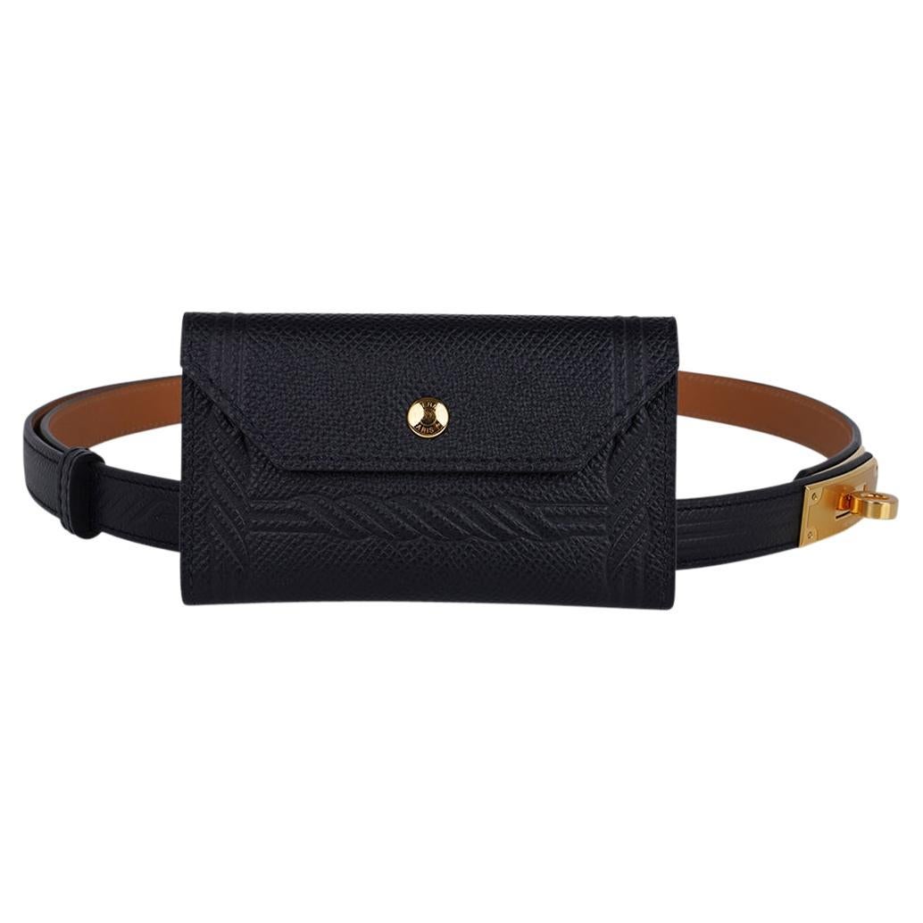 Hermes Black Kelly 18 Belt – MILNY PARLON