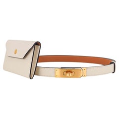 Hermes Kelly Pocket Belt Leather Thin 75 Neutral