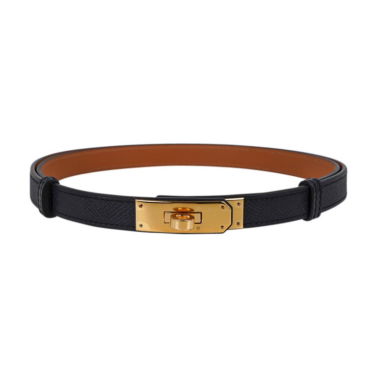 Hermes Kelly belt, Kelly Pocket belt Epsom Leather, Gold on Gold