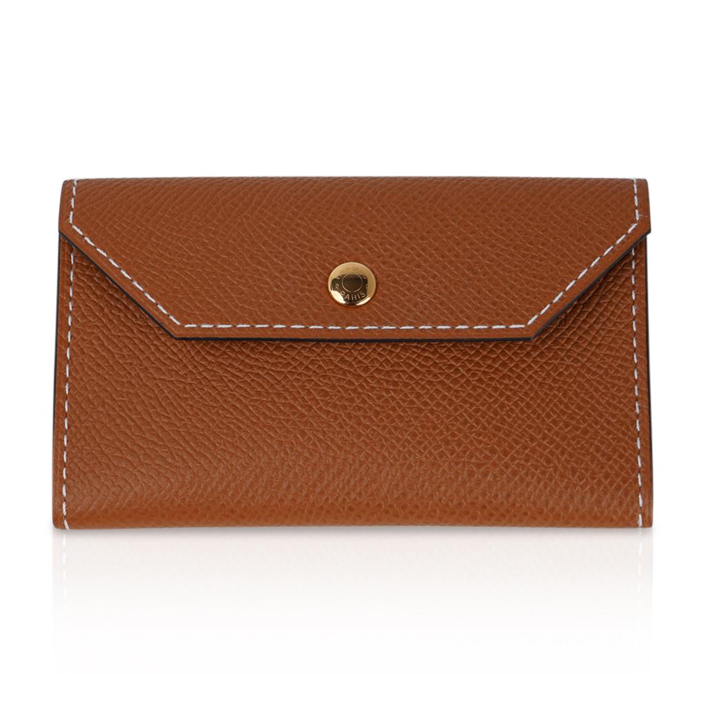Hermes Kelly Pocket Belt Adjustable Gold Epsom Leather Gold Hardware In New Condition In Miami, FL