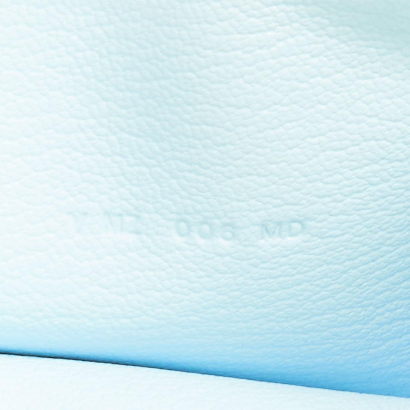 HERMES Kelly Pocket Compact Chevre Mysore Bleu Brume wallet 3