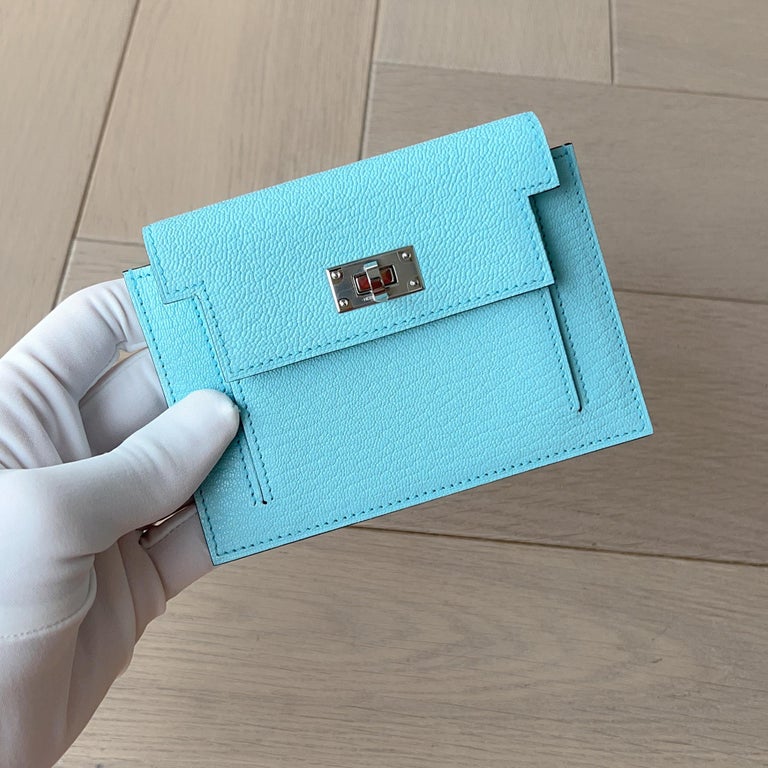 Hermes Celeste Kelly Pocket Compact Wallet