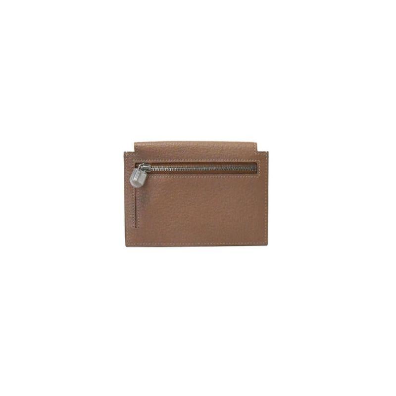 Hermes Kelly Pocket Mysore Phw Compact Wallet Light Brown

All items are 100% Authentic.
Condition: Brand New, Never Worn.
Dimensions: 5.2