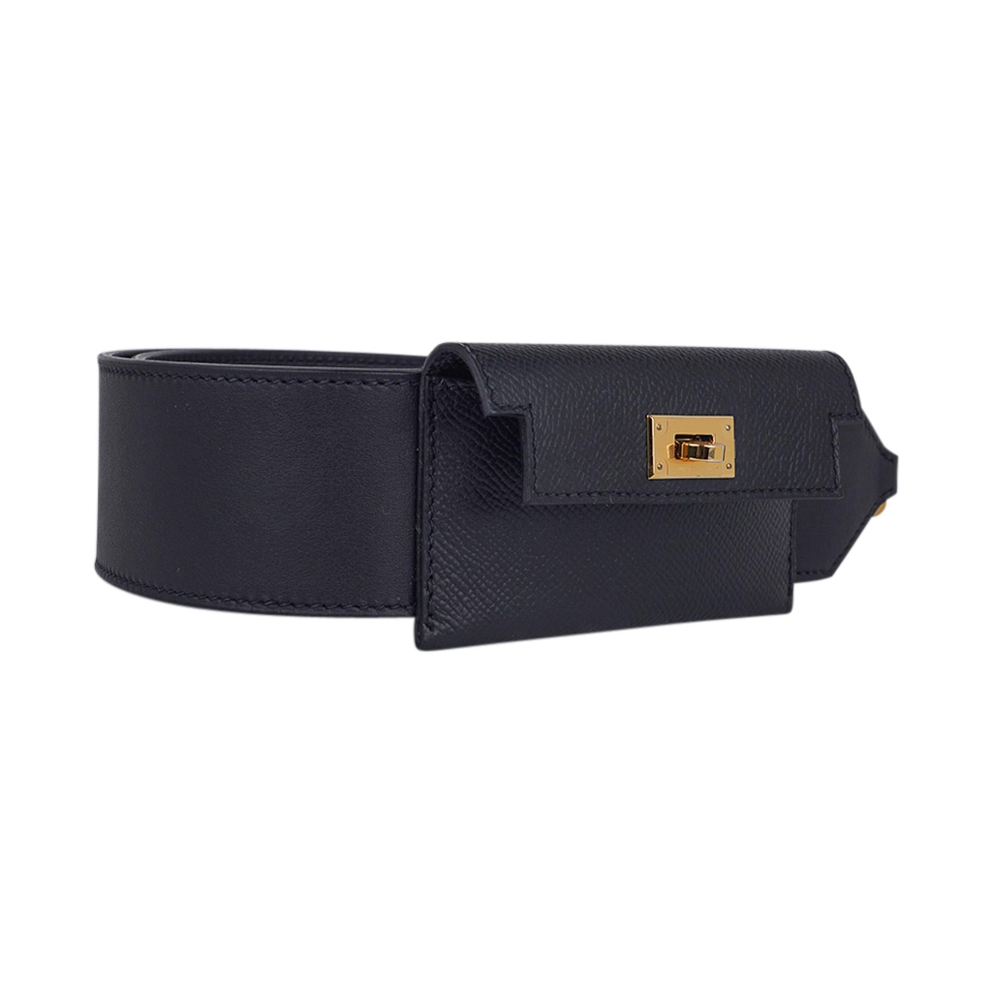 ceinture hermès kelly noir