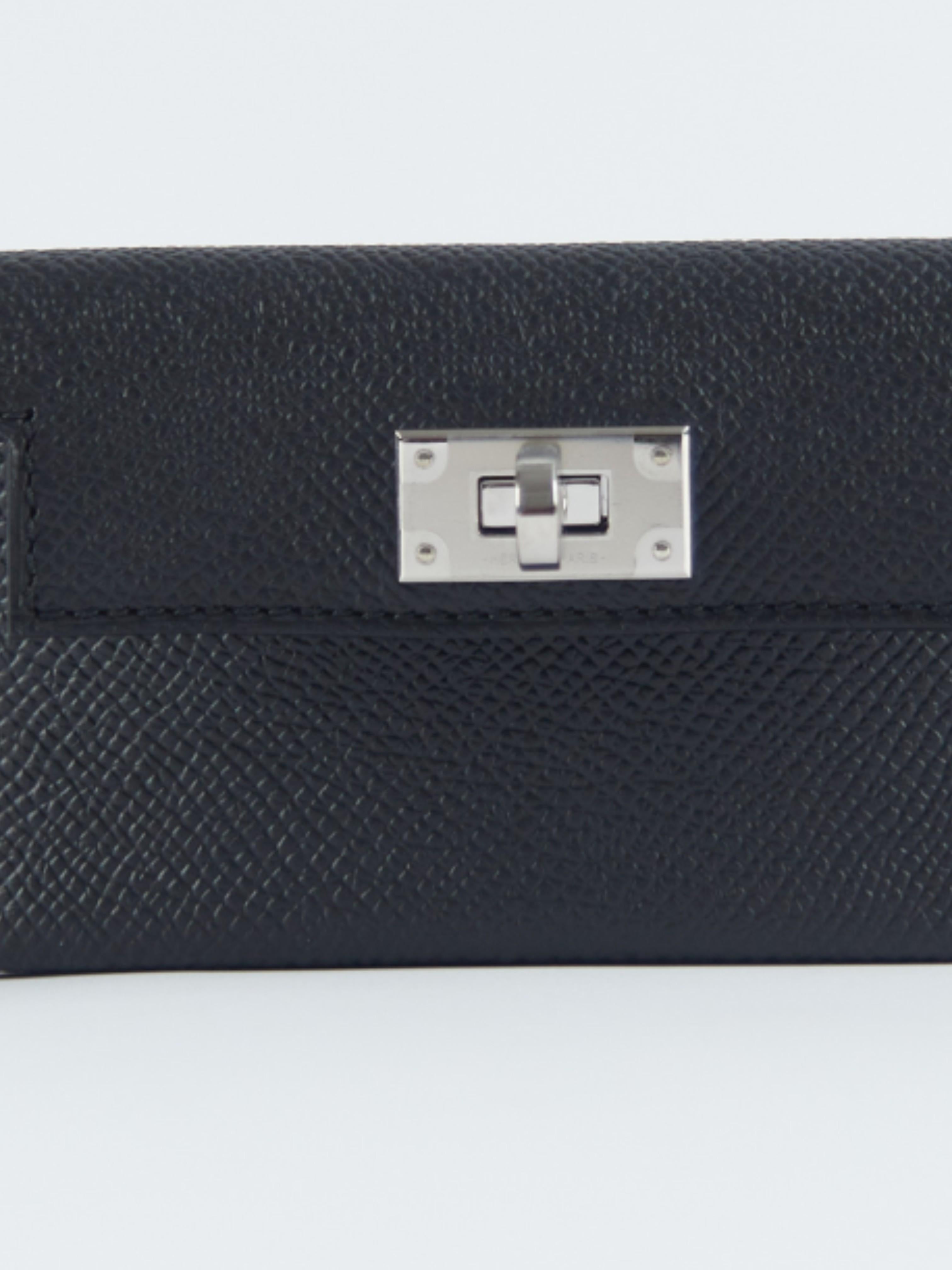 hermes kelly belt black palladium