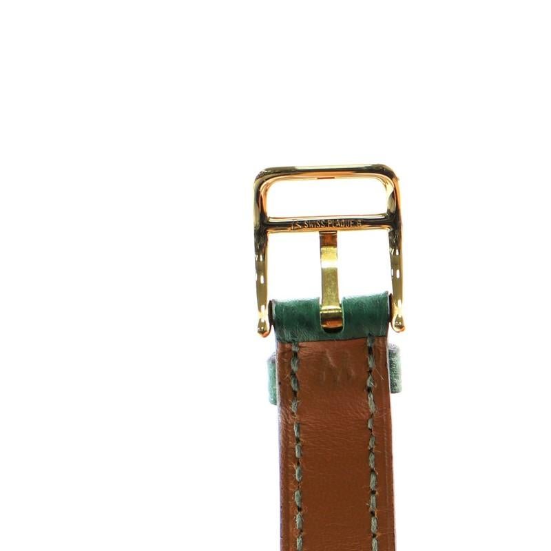 Hermes Kelly Quartz Watch Plated Metal and Leather 20 4