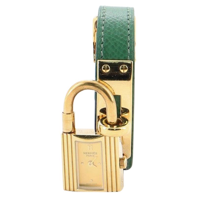 Hermes Kelly Quartz Watch Plated Metal and Leather 20