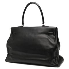 Hermès Kelly Relax 50 Black Swift PHW