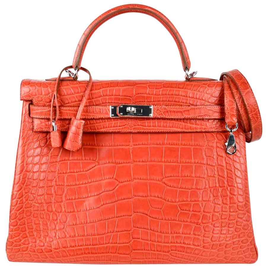 hermes matte alligator