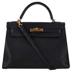 Hermes Kelly Retourne Togo Leather 32cm Bag