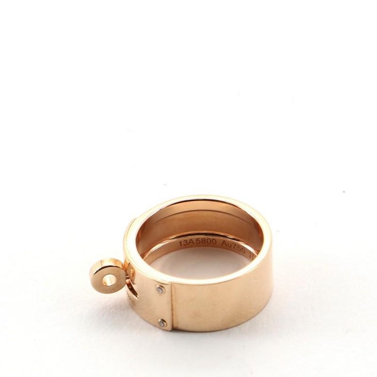 Kelly pink gold ring Hermès Gold size 54 EU in Pink gold - 18999857