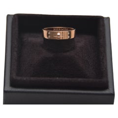 Bague Kelly Hermès Petit Modèle Or Rose 18K Taille 058   NEW