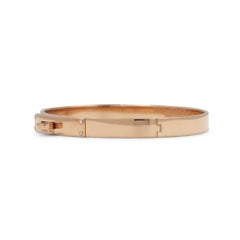 Hermès Kelly Rose Gold Diamond Bracelet, Small Model