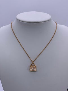 Hermès Kelly Rose Gold Full-Diamond Necklace