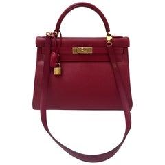 Hermes Kelly Rouge VIF 32 Bag