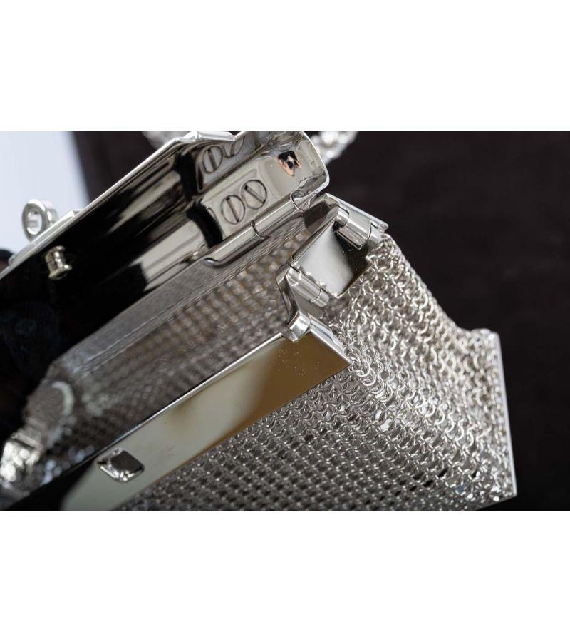 Hermès Kelly Sac Bijou Chaine en A Silver en vente 9