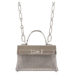 Hermès Kelly Sac Bijou Chaine in Sterling Silver Bag