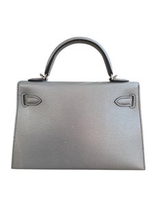 Hermès Kelly Sellier 20 Argent Metallic Silber Chevre Chamkilight Palladium