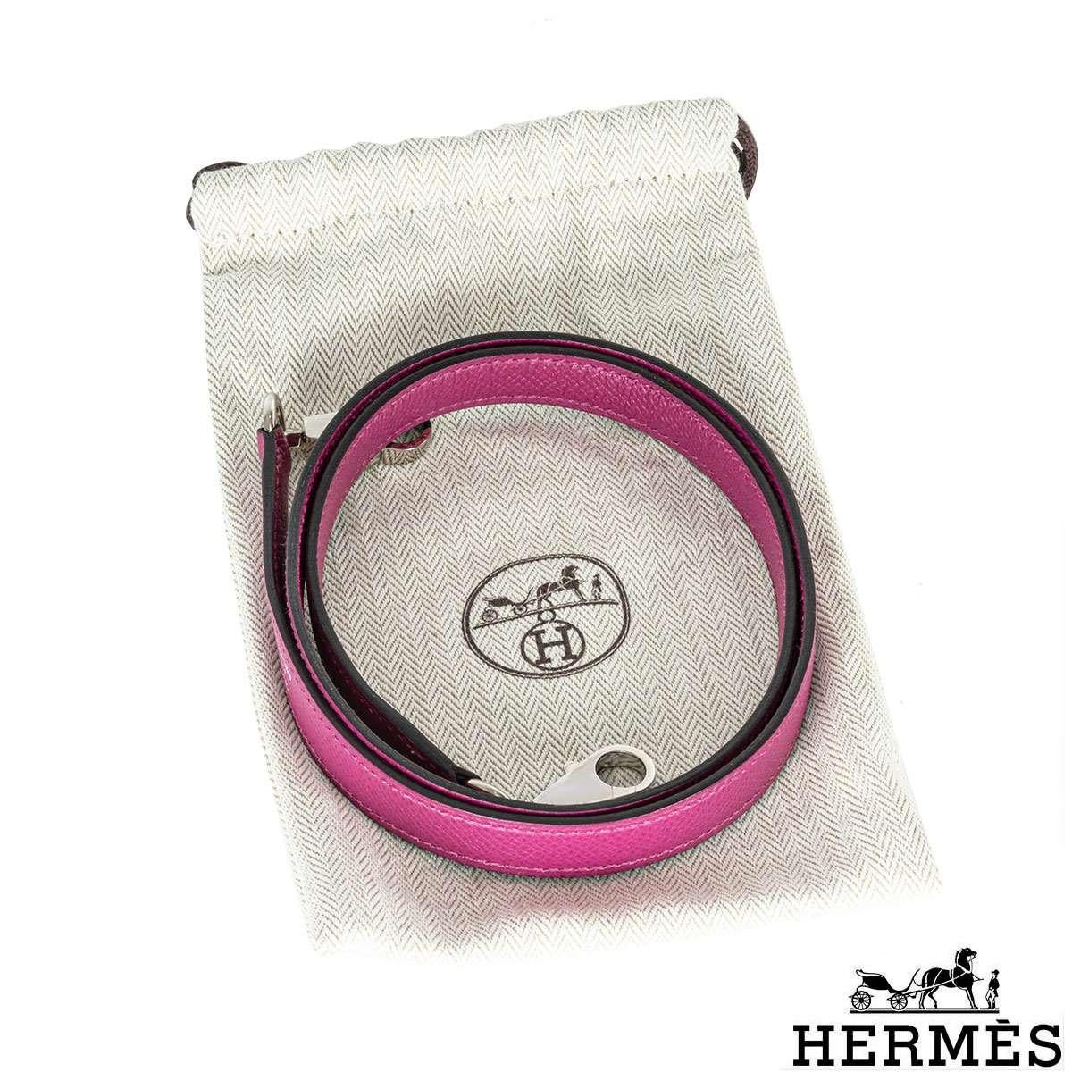 Hermés Kelly Sellier 25cm Rose Pourpre Epsom PHW For Sale 5