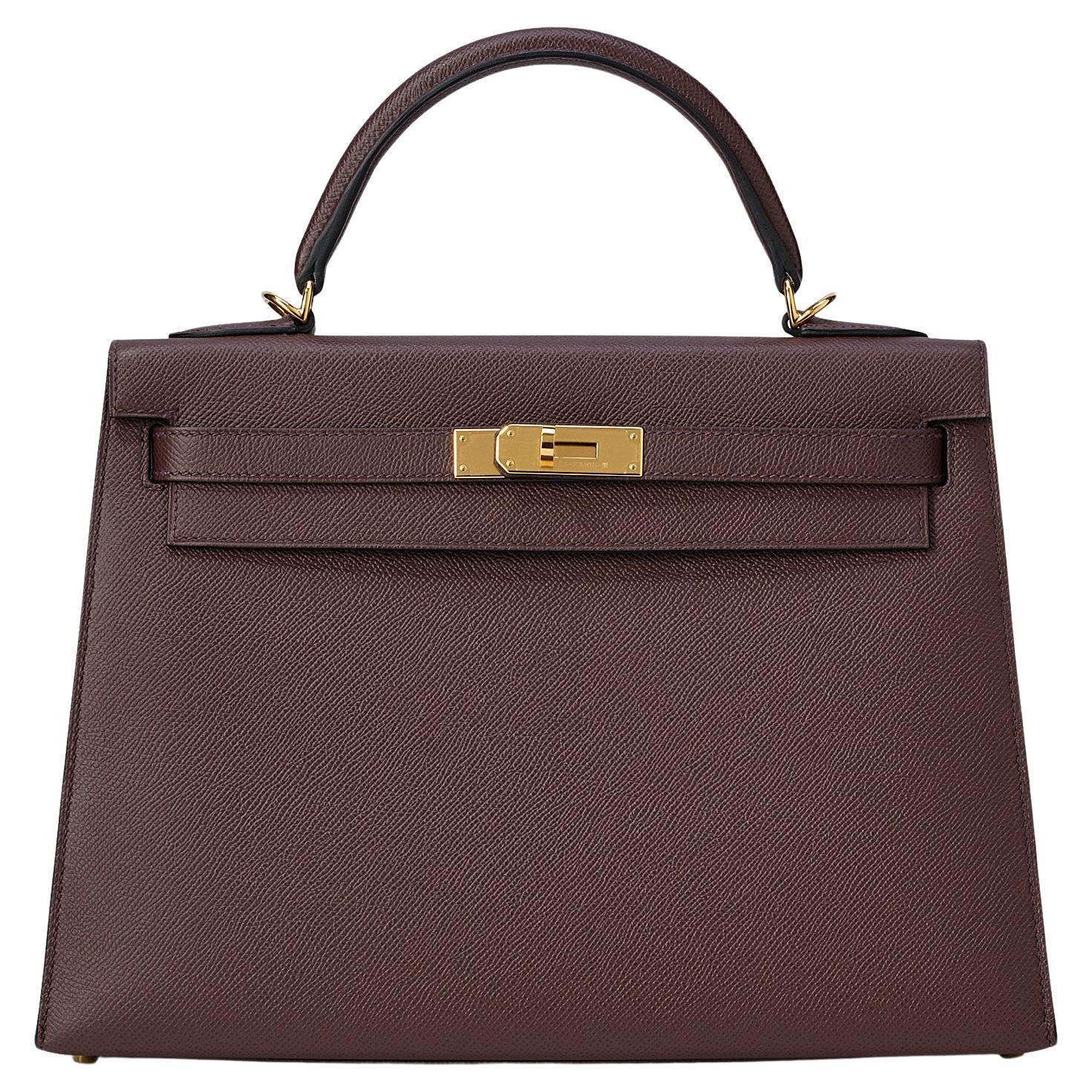 Hermès Kelly Sellier 32 Rouge Sellier Epsom Gold Hardware