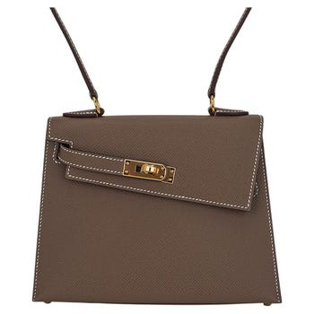 Hermès Kelly Sellier en Désordre 20 in Étoupe Epsom