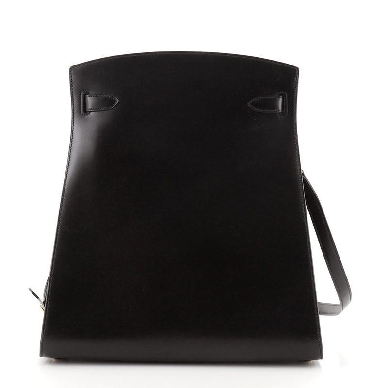 Hermes Kelly Sport Bag Box Calf GM In Fair Condition In NY, NY