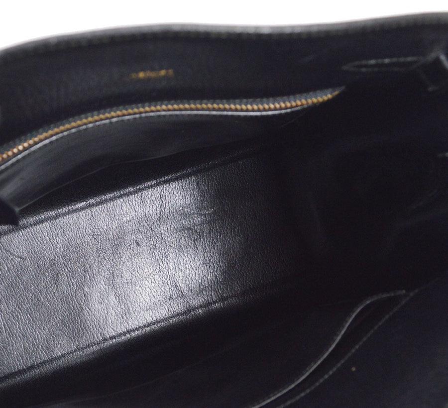 HERMES Kelly Sport GM Black Ardennes Leather Gold Hardware Shoulder Bag 1