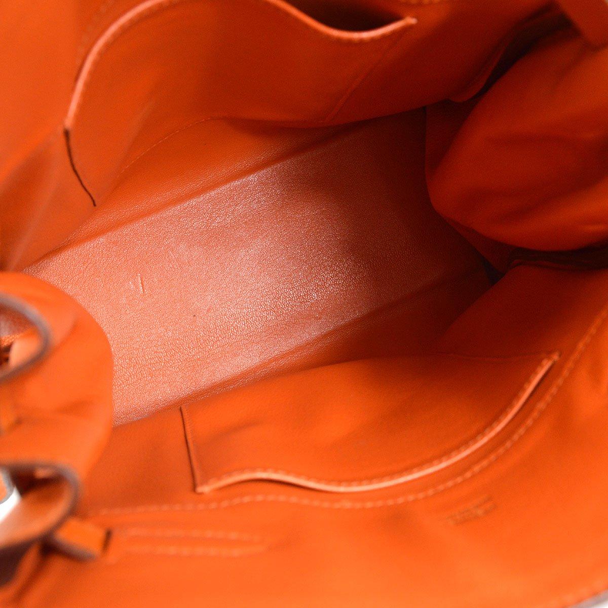 Red HERMES Kelly Sport MM Orange Togo Leather Gold Hardware Shoulder Bag