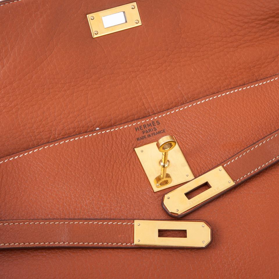 Hermes Kelly Taurillon Clemence Leather Bag 2